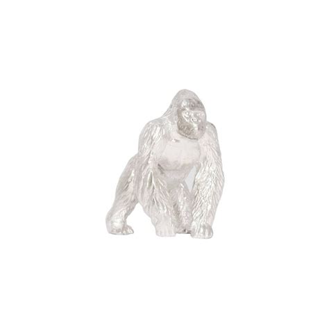 Silverback Statue Silver Gorilla Figurine .925 - Etsy