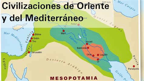 Ubicación de las civilizaciones agrícolas de Oriente y las del