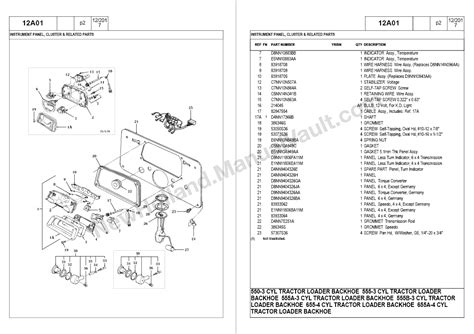 Ford 555 Backhoe Parts Diagram Ford 555a 555b 655a Tractor L