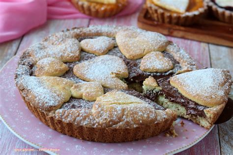 Crostata Ripiena Di Nutella Con Pasta Frolla Allo Strutto Senza Glutine