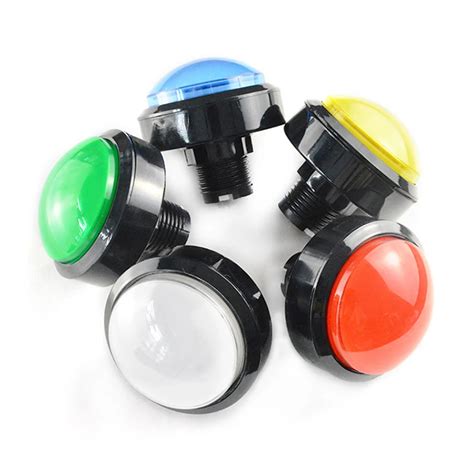 Colors Led Light Lamp Mm Convexity Big Round Arcade Video Game