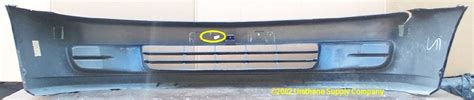 1997 2002 Mitsubishi Mirage 4dr Sedan Front Bumper Cover BUMPER MEGASTORE