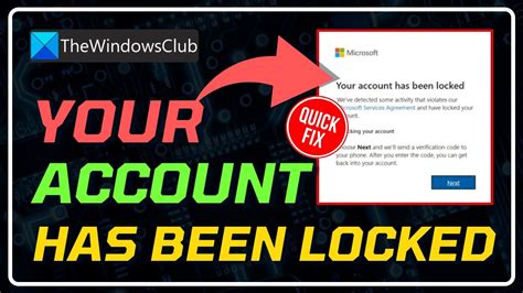 Your Account Has Been Locked Microsoft Youtube