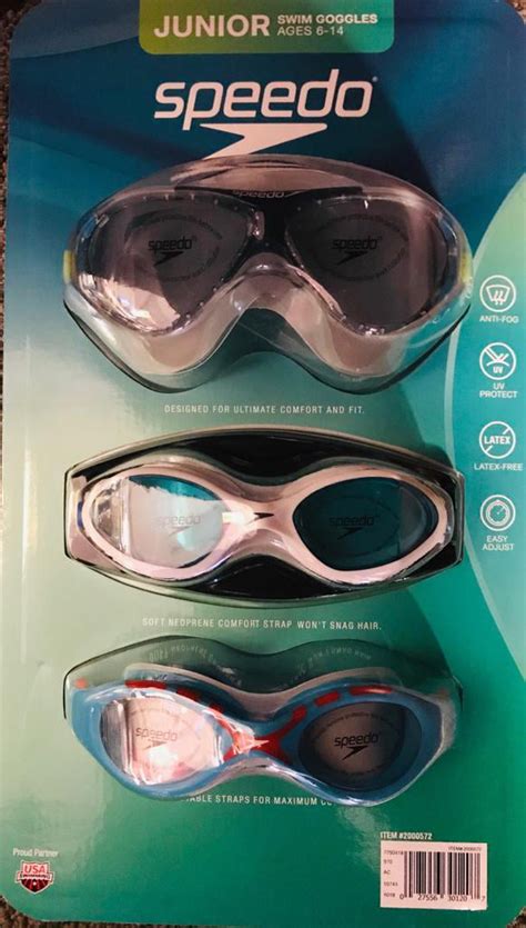 Speedo Goggle Junior Unisex 3 Pack Blue