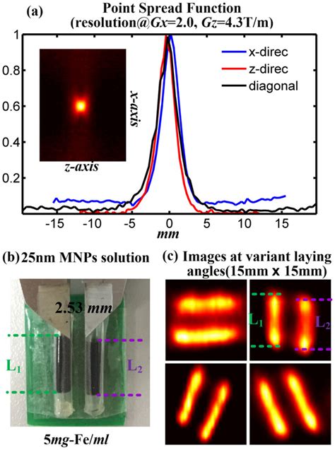 Isotropic Spatial Resolution A The Measured D And D Psf Showing