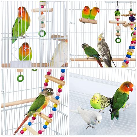 Buy Yaheetech 39 Inch Roof Top Medium Parakeet Bird Cages For