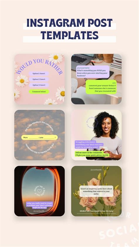 Instagram Post Canva Templates To Increase Engagement Boosted Post