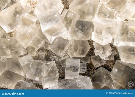 A Halite - Rock Salt, Close Up Stock Image - Image of surface, cubic ...