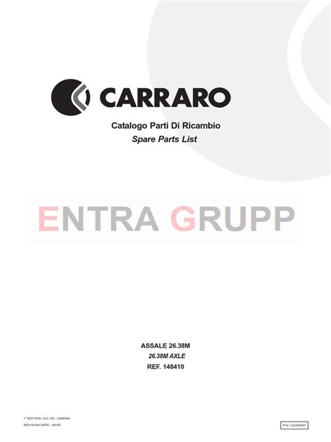Catalogo Parti Di Ricambio: Spare Parts List | PDF