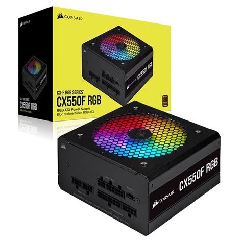 Corsair Блок питания компьютера CORSAIR CX Series CX550F RGB Полностью ...