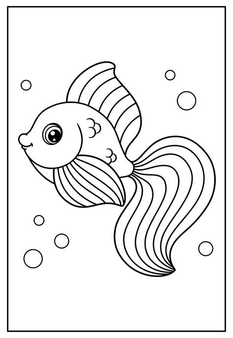 Imagem De Peixe Para Colorir