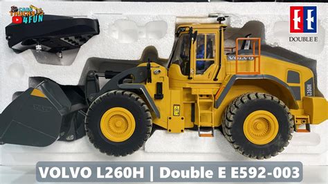 RC Wheel Loader VOLVO L260H Double E E592 003 Unboxing First