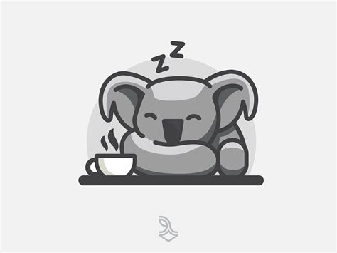 Cute Koala Sleep by Elha Duha on Dribbble