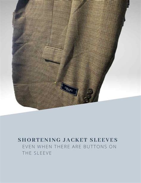 How To Shorten Jacket Sleeves Tutorial