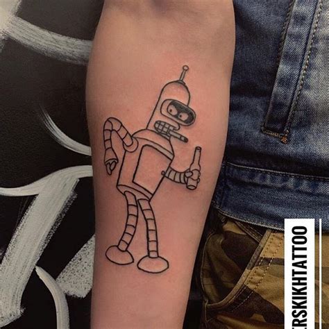 23 Bender Futurama Tattoo Hiramhimashi