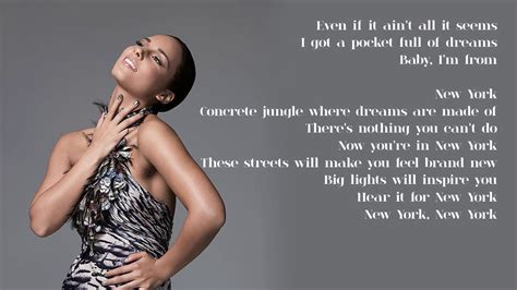 Alicia Keys Empire State Of Mind Part Ii Broken Down Lyrics