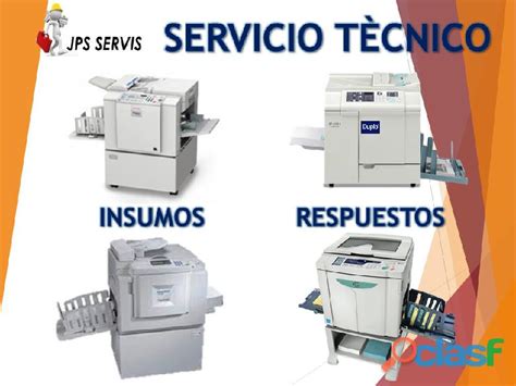 Servicio Tecnico De Duplicadoras Digitales Gestetner Riso Duplo Y