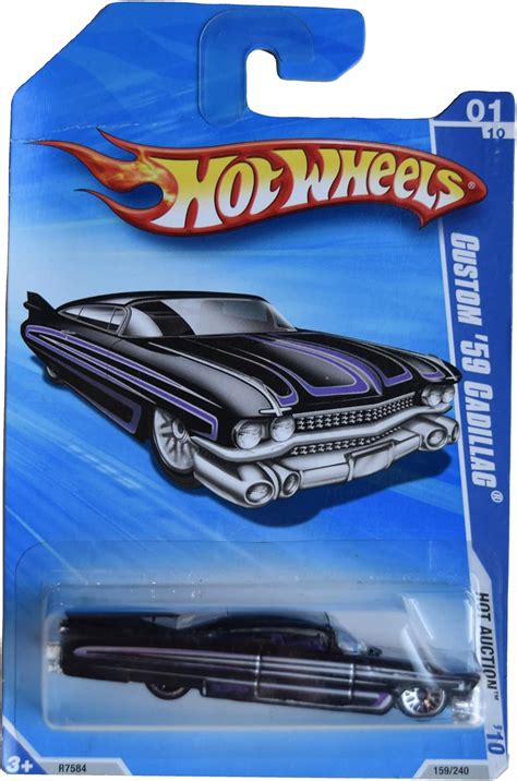 Amazon Hot Wheels Custom Cadillac Hot Auction Black Purple Toys