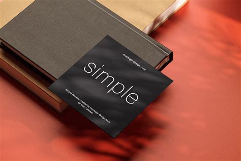 Free Square Black Flyer Mockup Psd Psfreebies