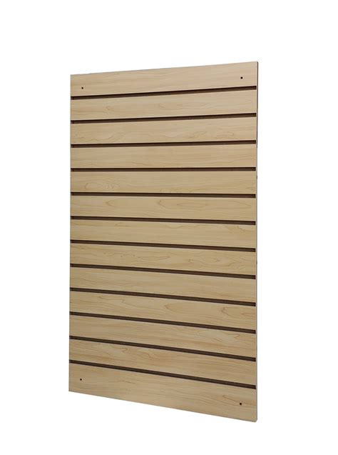 Snapklik Maple Wood Grain Slatwall Panel Retail Store Display