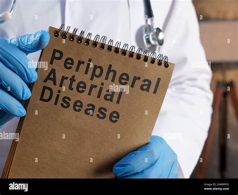 Doctor Shows Page With Peripheral Arterial Disease PAD Stock Photo Alamy