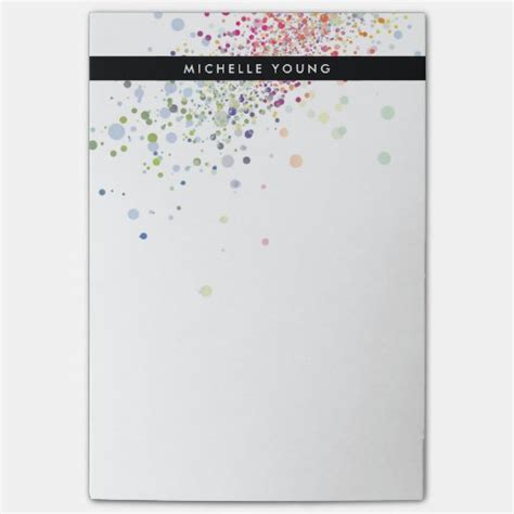 Cool And Unique Colorful Confetti Post It® Notes Zazzle