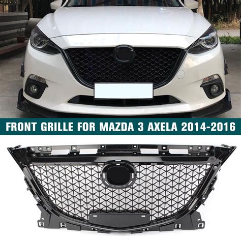 Buy Front Upper Grille Honeycomb For Mazda 3 Axela 2014 2015 2016 ABS