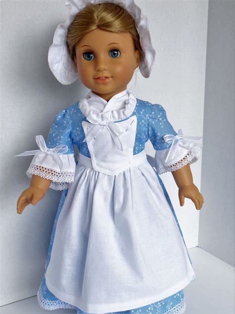 Colonial Day Dress For Elizabeth Felicity Or Most 18 Inch Dolls By Peppersdollclothes On Etsy