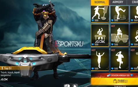 Cara Dapatkan Emote Top Dj Free Fire Ff Esportsku