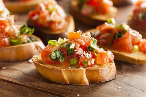 Bruschetta De Tomate E Manjeric O Muito Sabor Em Apenas Minutos