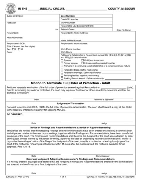 Missouri Courts Forms PDF templates. download Fill and print for free ...