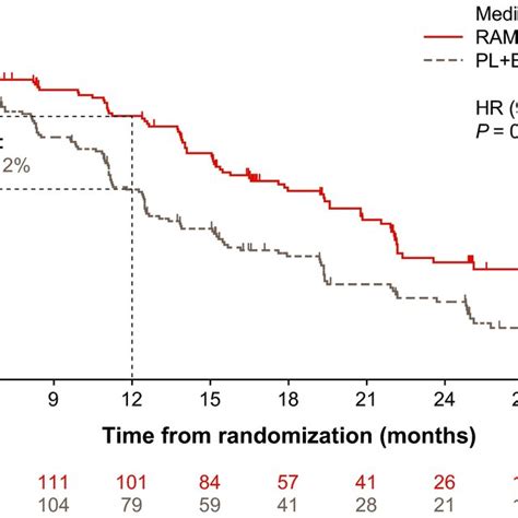 Kaplan‐meier Plot Of Progression‐free Survival Pfs Download