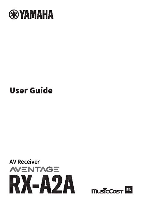 YAMAHA RX-A2A RECEIVER USER MANUAL Service Manual download, schematics, eeprom, repair info for ...