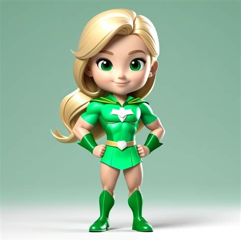 Blonde Girl Scout Hero Cute and Muscular at 10 Stable Diffusion 在线