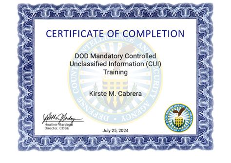 Dod Mandatory Controlled Unclassified Information Cui Training Pdf