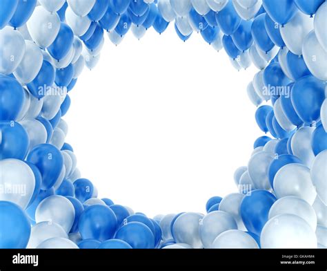 Blue white party balloons design -Fotos und -Bildmaterial in hoher ...