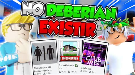 Los 6 Juegos Que No Deberian De Existir En Roblox 😱😱ft Idakeecore