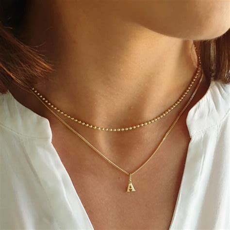 Bola Dainty Ball Chain Choker Layering Necklace Gold In 2020 Delicate Choker Necklace Gold