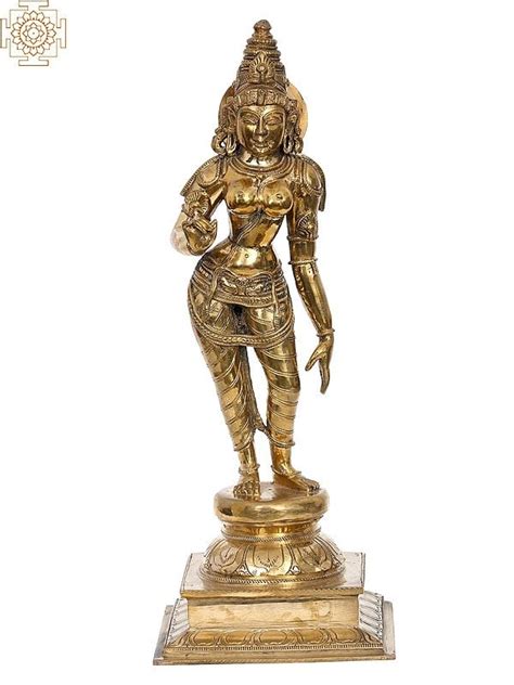 16 Bronze Standing Goddess Sivagami Bhoga Shakti Madhuchista