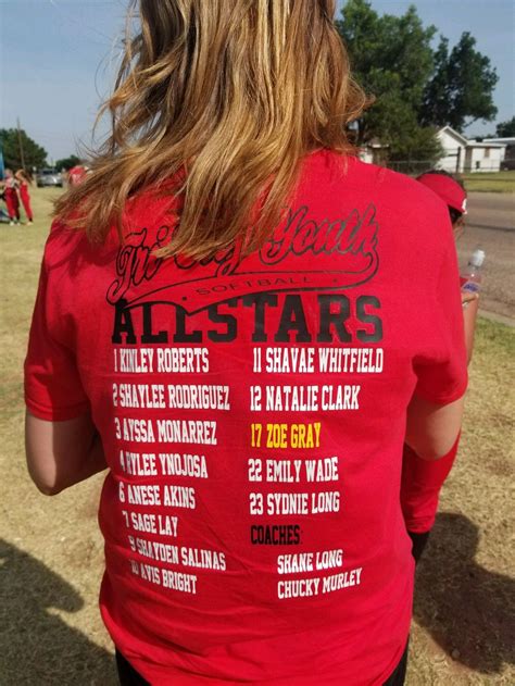 2017 Softball Majors Allstars Shirts Spotlighting The Owners Kid On The