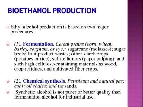 Bioethanol and its Production