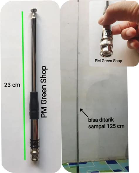 Antena Ht Icom Ic V Ic V Ic V Ic V Bnc Tarik Sampai Cm Nh