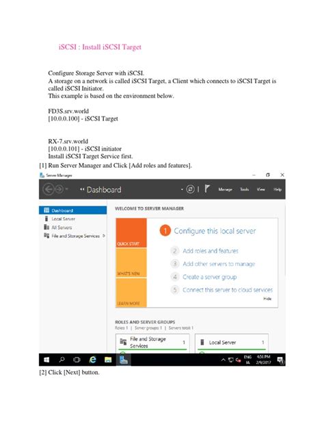 iSCSI: Install iSCSI Target | PDF | Server (Computing) | Data Transmission