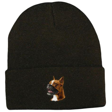 Boxer Embroidered Beanies Akc Shop