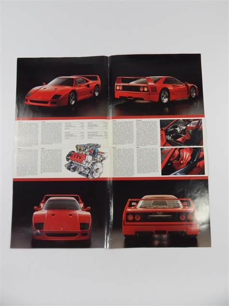 Ferrari F Sales Brochure Classic Ferrari Parts