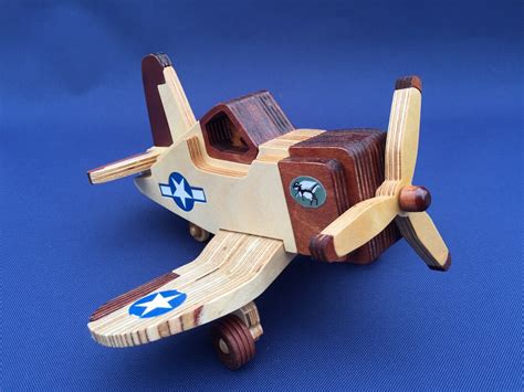 Wooden Aircraft, Model Vought F4U Corsair Aircraft, Handmade Military Aircraft, Replica Military ...