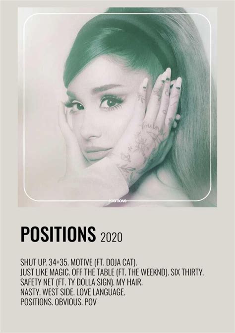 Ariana Grande Popular Song Album Cover