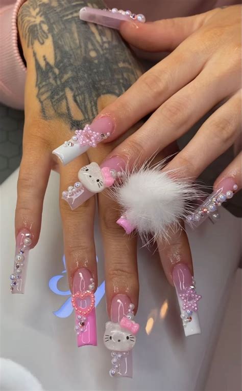 Hello Kitty Hello Kitty Nails Nail Designs Kawaii Nails