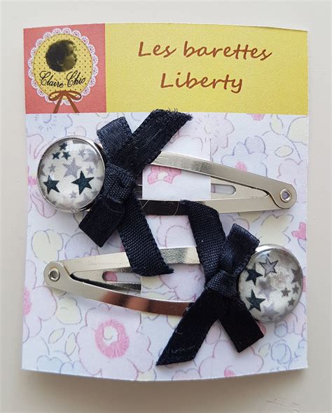 Barrettes à cheveux en tissu Liberty divers modèles Etsy France