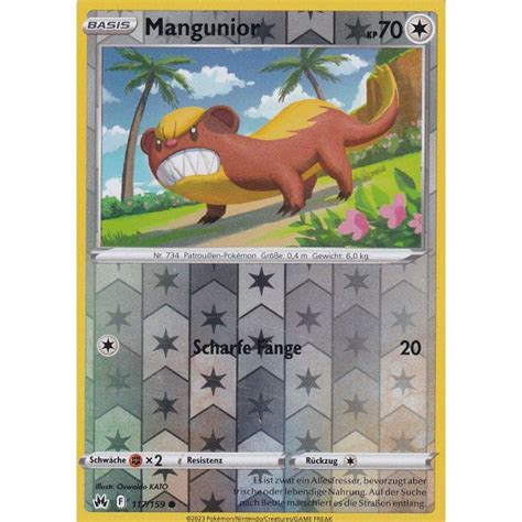 Mangunior Reverse Holo Zenit Der K Nige Pokemon Karte Kaufen